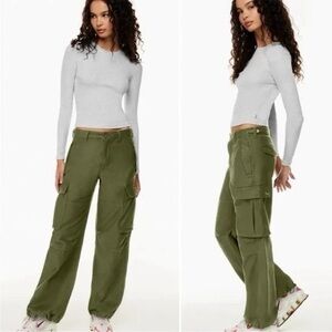 Aritzia TNA Women’s Supply Cargo Pants Olive Army Green Size 0